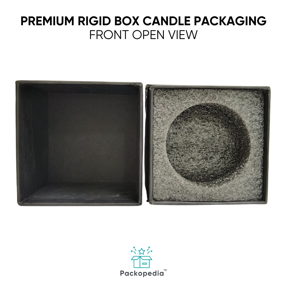 Customized Premium Rigid Box Candle Packaging - Multicolour Square Design, Laminated Coating, Custom Size & Shape Options