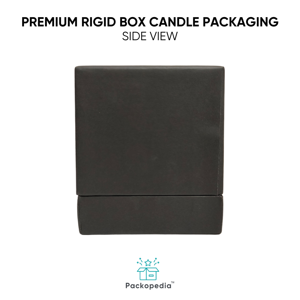Customized Premium Rigid Box Candle Packaging - Multicolour Square Design, Laminated Coating, Custom Size & Shape Options