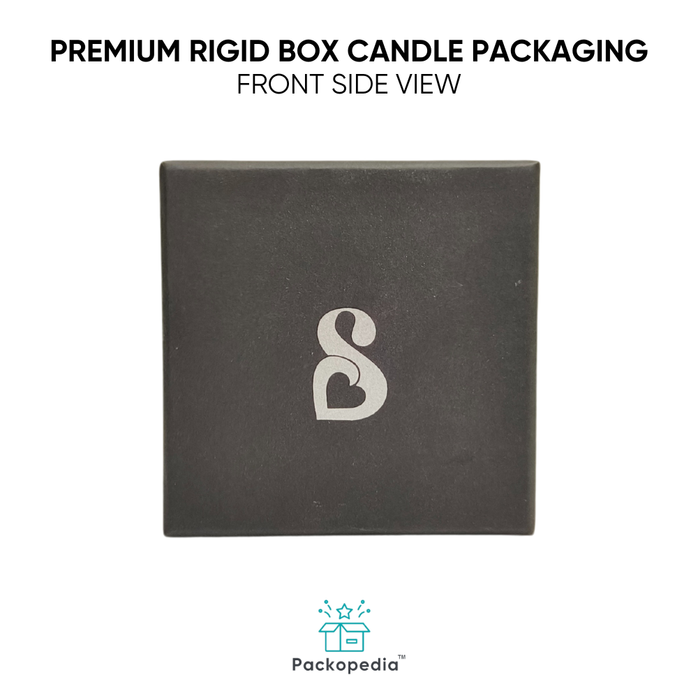 Customized Premium Rigid Box Candle Packaging - Multicolour Square Design, Laminated Coating, Custom Size & Shape Options