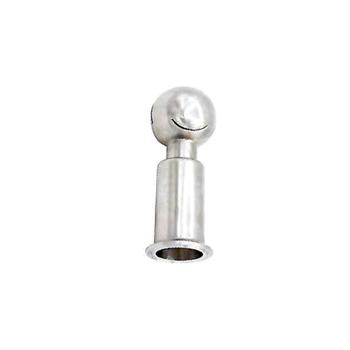 Spray Ball - AISI Stainless Steel, 5 Inch Outer Diameter, Silver Color - Threaded Connection for Efficient Tank Cleaning