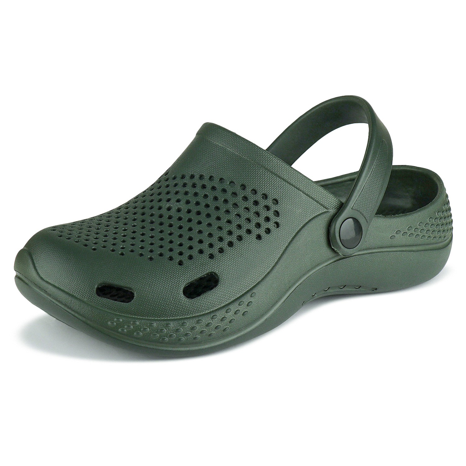 Bersache Lightweight Stylish Clog With High Quality Sole(6068) - Eva Outsole, Size 6x10, Green | Durable, Lightweight, Trendy Slip-on Sandals For All Seasons