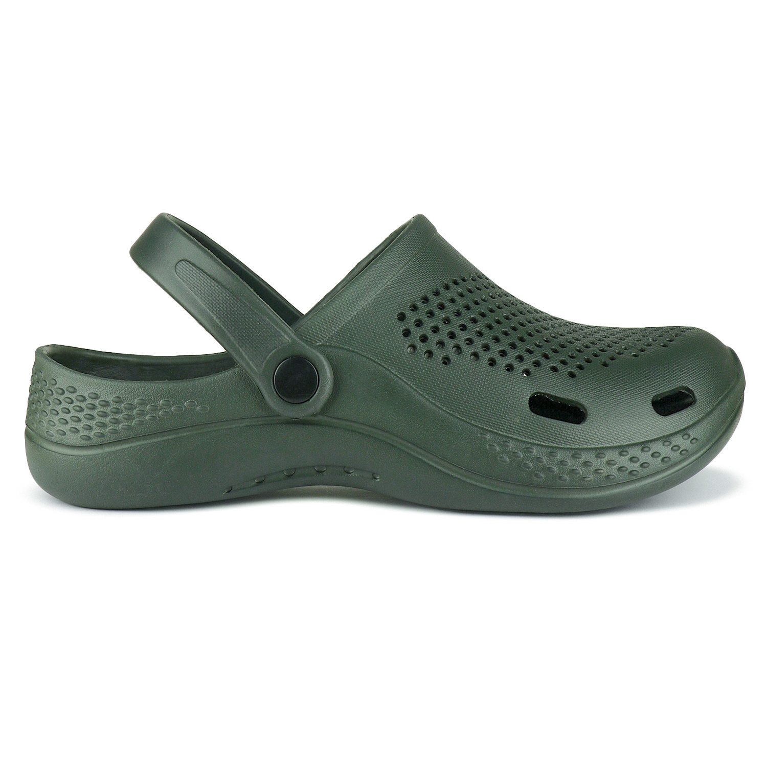 Bersache Lightweight Stylish Clog With High Quality Sole(6068) - Eva Outsole, Size 6x10, Green | Durable, Lightweight, Trendy Slip-on Sandals For All Seasons