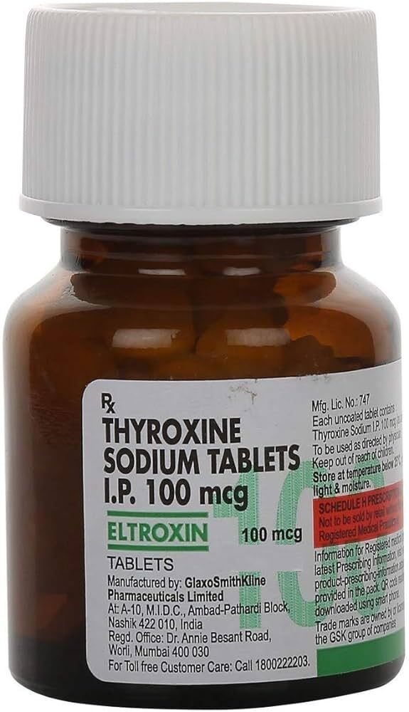 Eltroxin 100 Mg Tablet Ingredients: Thyroxine Sodium Ip
