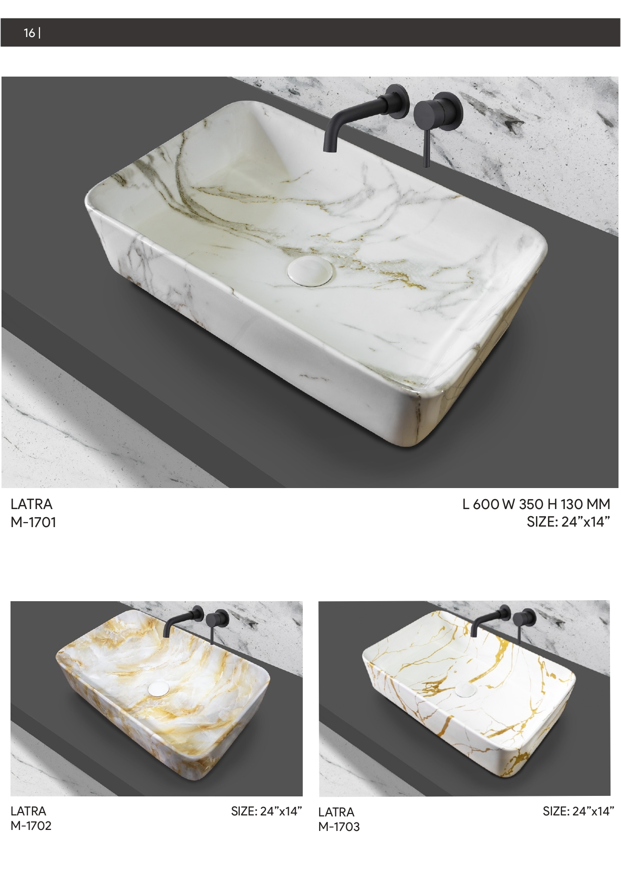 Marble Table Top Basin P13 To P18