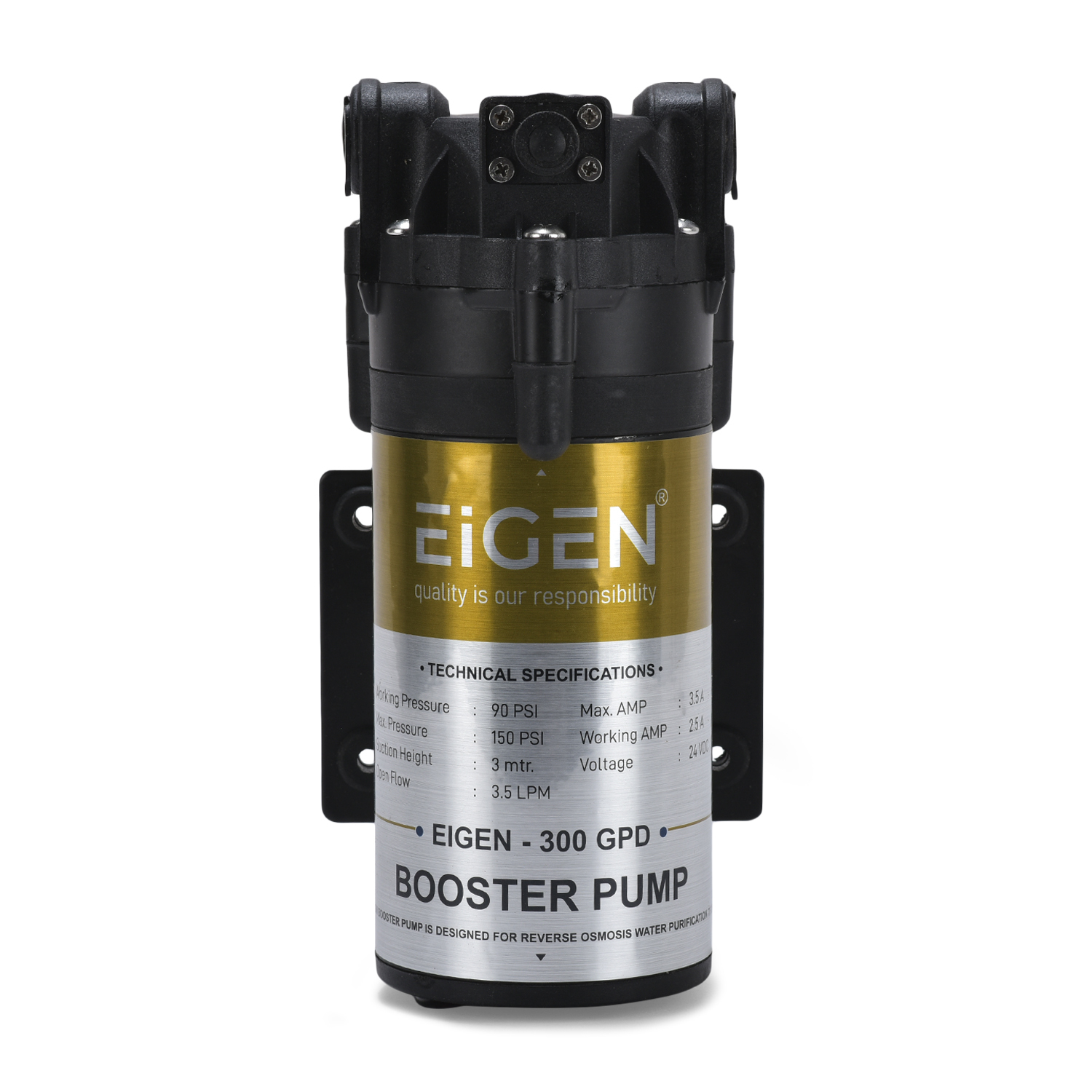 Ro Water Purifier Booster Pump 300 Gpd - Features: Highly Effective & Durable