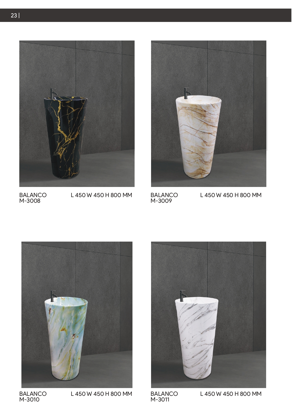 Marble Table Top Basin P21 To P26