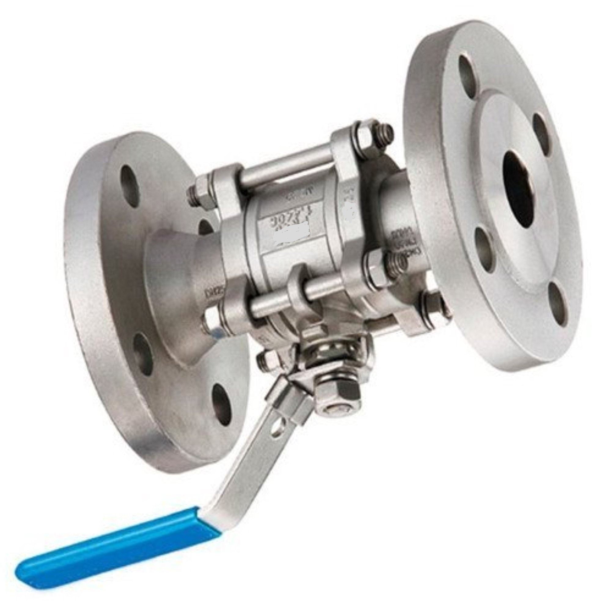 Three Piece Ball Valve Ptfe Ss304 For Chemical Processing Plants