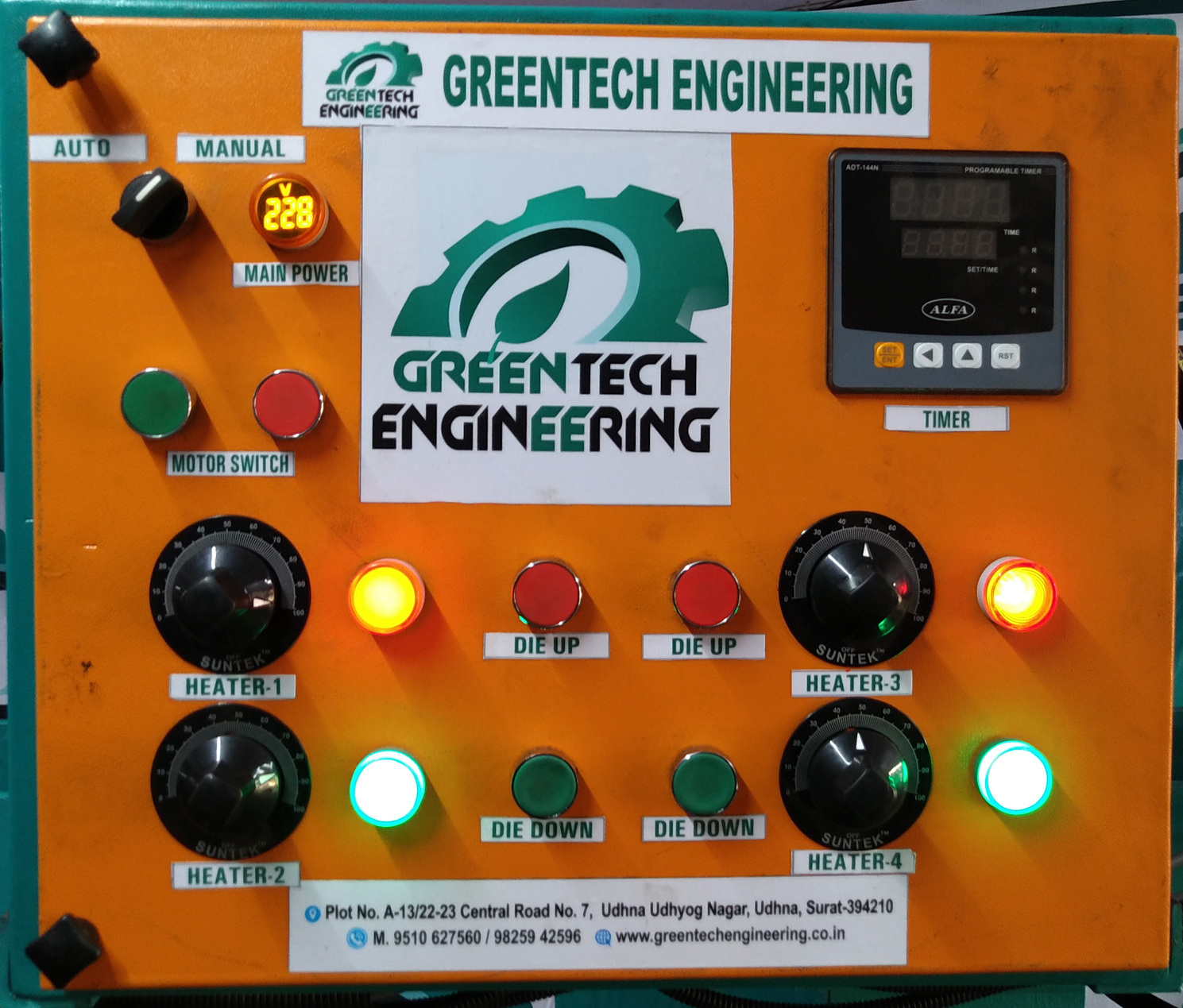 Plate Making Machine - Die Size 4-18", Production 2700-3000 Pcs/hr, 2hp Motor, 220v, 45l Oil Tank, 350kg Weight, Teal Color, Free Accessories Included