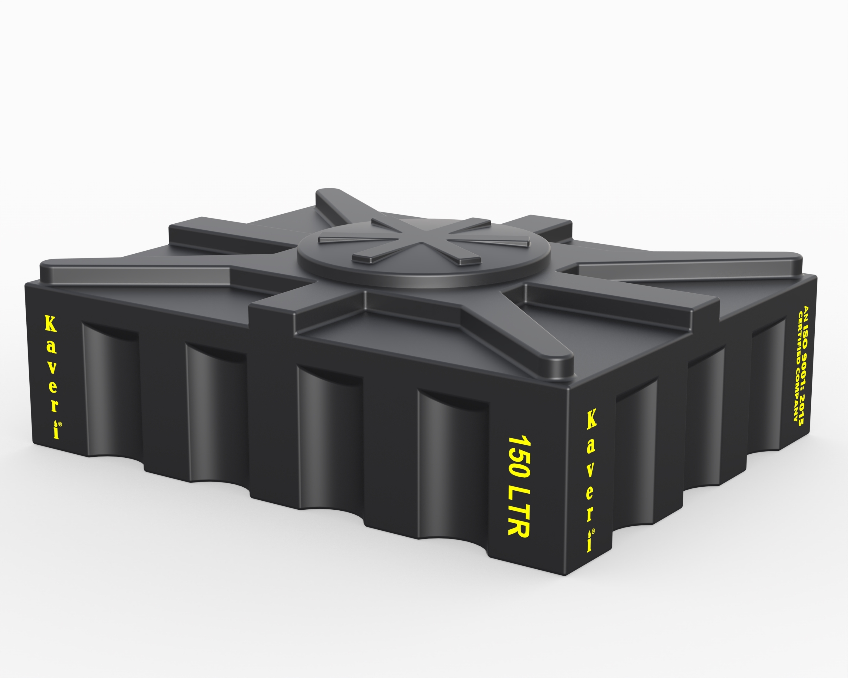 Loft Tank - Plastic, 28.4-75.6x15.8-21.3 Inches | Available In White & Black, Smooth Bottom Base, Rectangular Shape, Indoor Emergency Water Storage