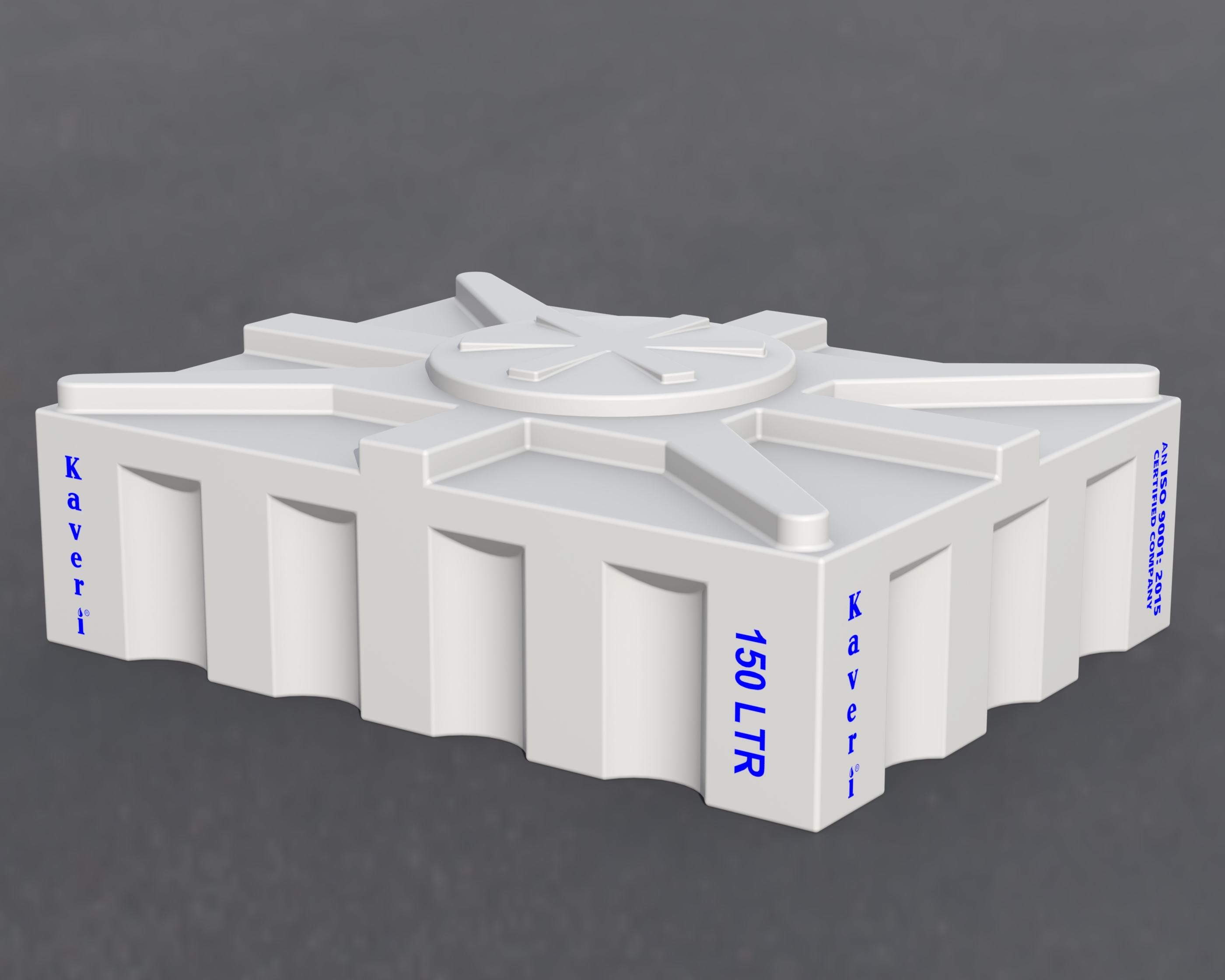 Loft Tank - Plastic, 28.4-75.6x15.8-21.3 Inches | Available In White & Black, Smooth Bottom Base, Rectangular Shape, Indoor Emergency Water Storage