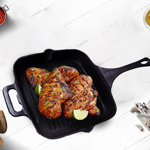 Grill Pan 10 Inch - Interior Coating: Coated