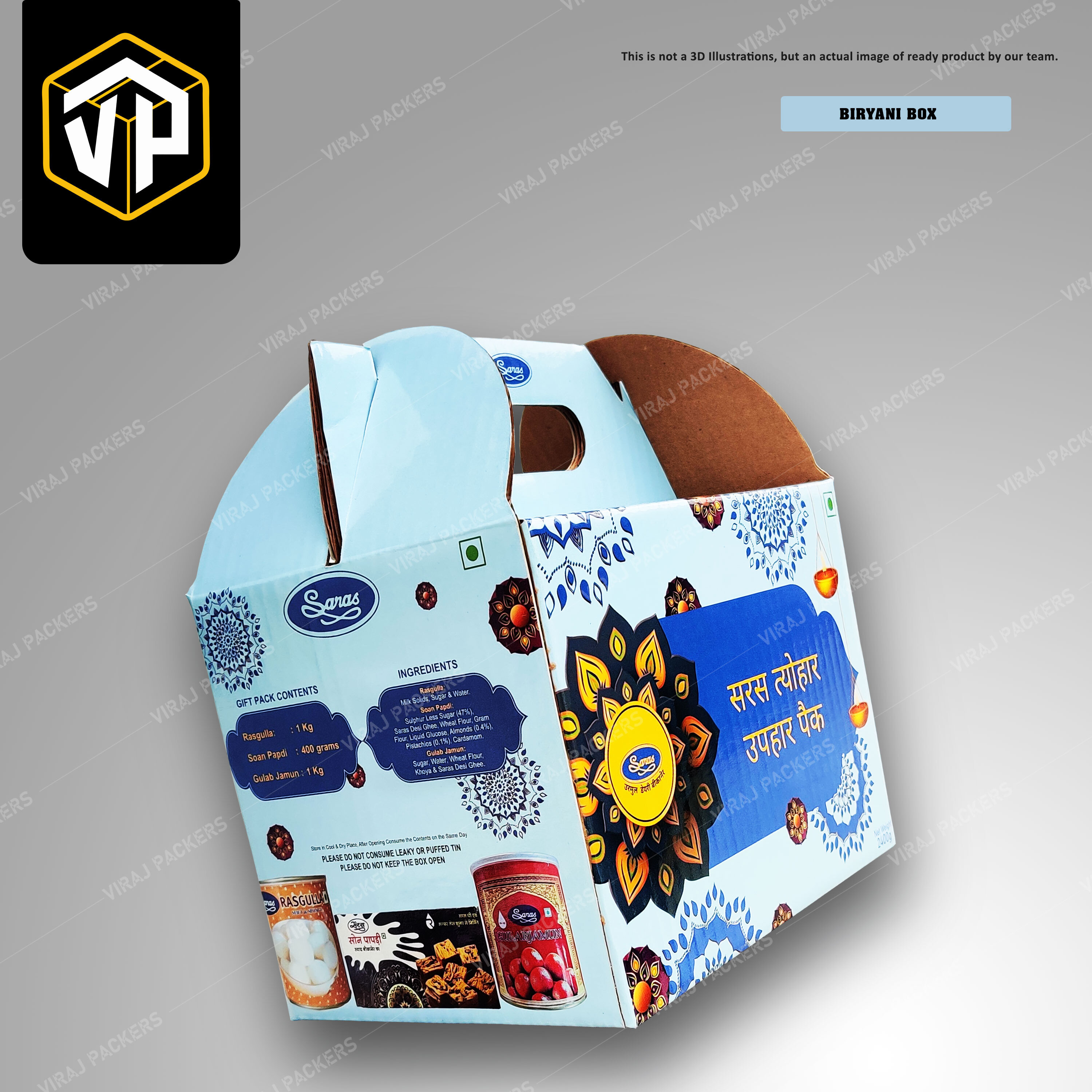Gift Packaging Boxes - Paper Material, Customized Sizes With Glossy Lamination | Vibrant Custom Prints, Leak-proof Insulated Design, Eco-friendly Options