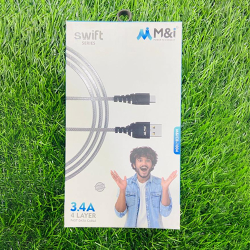 Swift Series 3.4a 4 Layer Type C Fast Data Cable - Body Material: Plastic
