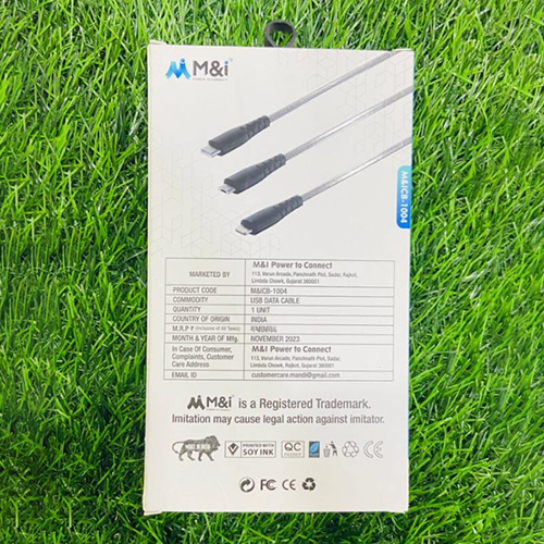Swift Series 3.4a 4 Layer Type C Fast Data Cable - Body Material: Plastic