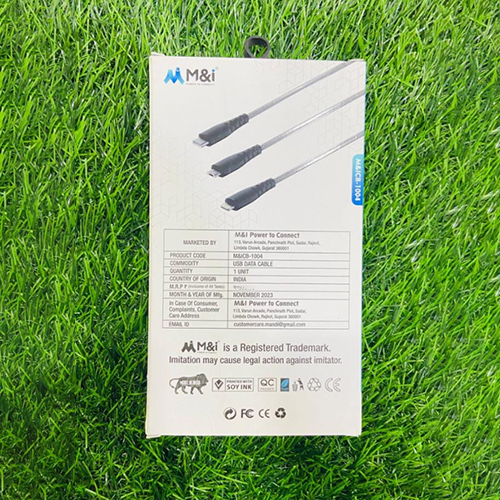 Swift Series 3.4a Micro V8 Fast Data Cable - Plastic, Grey Color | Modern Design, Lightweight, Durable, Warranty Included