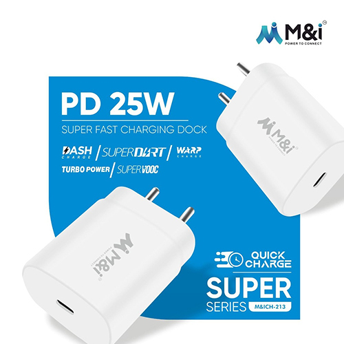 M-Ich-213 25W Pd Super Fast  Charger Adapter - Body Material: Plastic