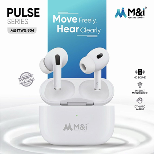 M-itws-904 Rock Series 30hr Music Wireless Earbuds - Battery Backup: 30h Hours