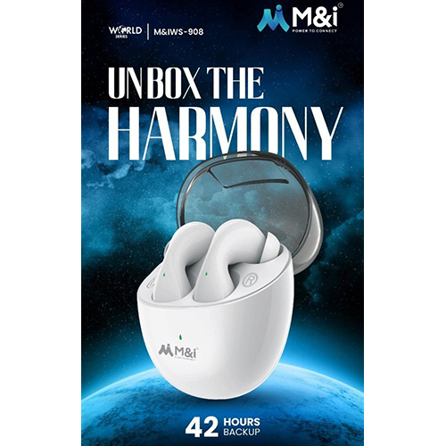 M-is-908 World Series Wireless Earbuds - Battery Backup: 42 Hour Play Back Hours