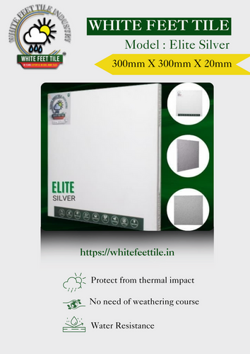 white feet - cool roof tiles - elite silver