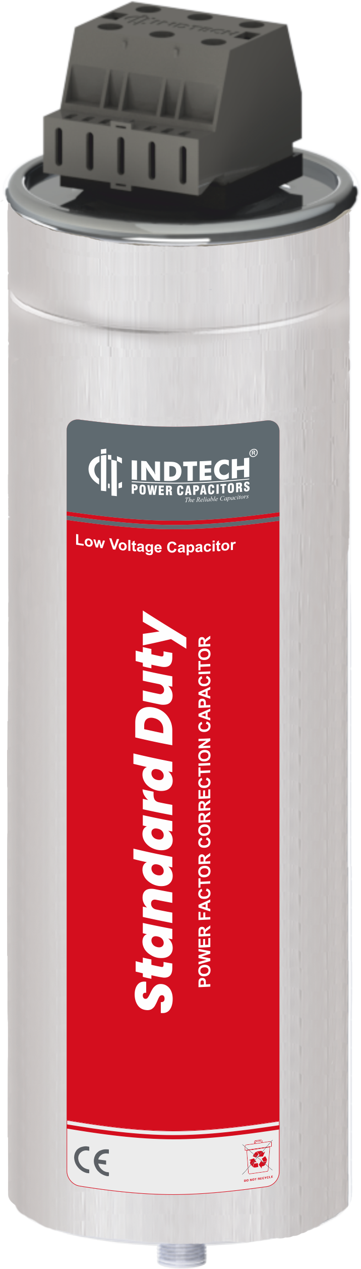 Power Factor Capacitor Standard Duty - Aluminium, Standard Size, White Color, 220 Volt (V), 50 Hertz (Hz) | 1-year Warranty, Reliable Performance, Long-lasting Durability