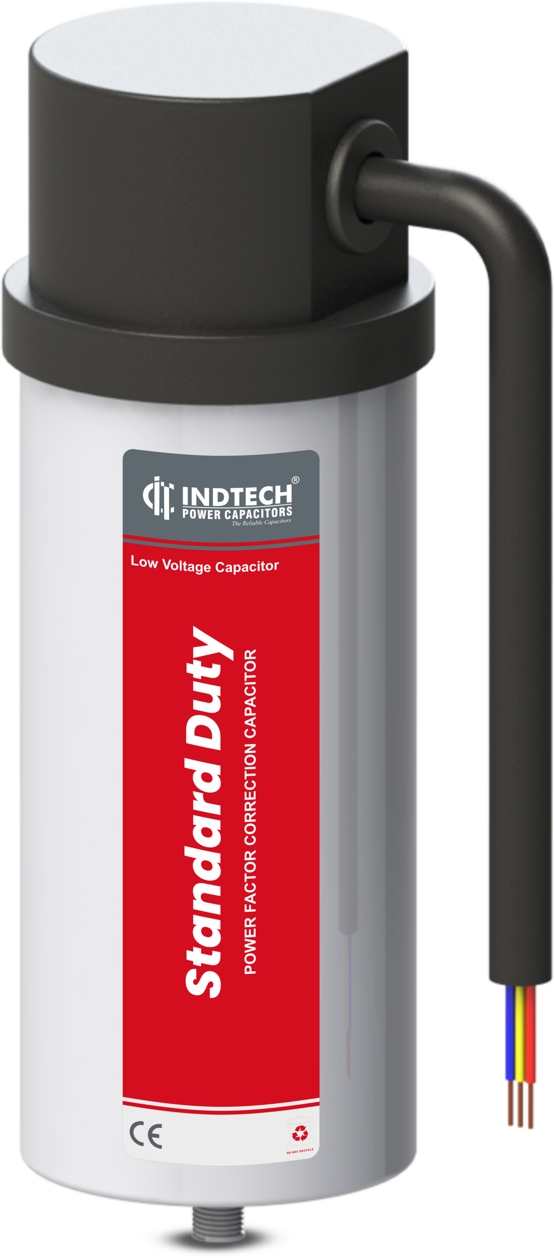 Power Factor Capacitor Standard Duty - Aluminium, Standard Size, White Color, 220 Volt (V), 50 Hertz (Hz) | 1-year Warranty, Reliable Performance, Long-lasting Durability