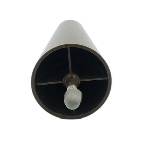 Straight Conical Leg With Bolt And Gold Tip - Finish: Polished