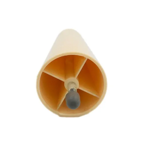 6inch Straight Conical Leg With Bolt - Finish: Polished