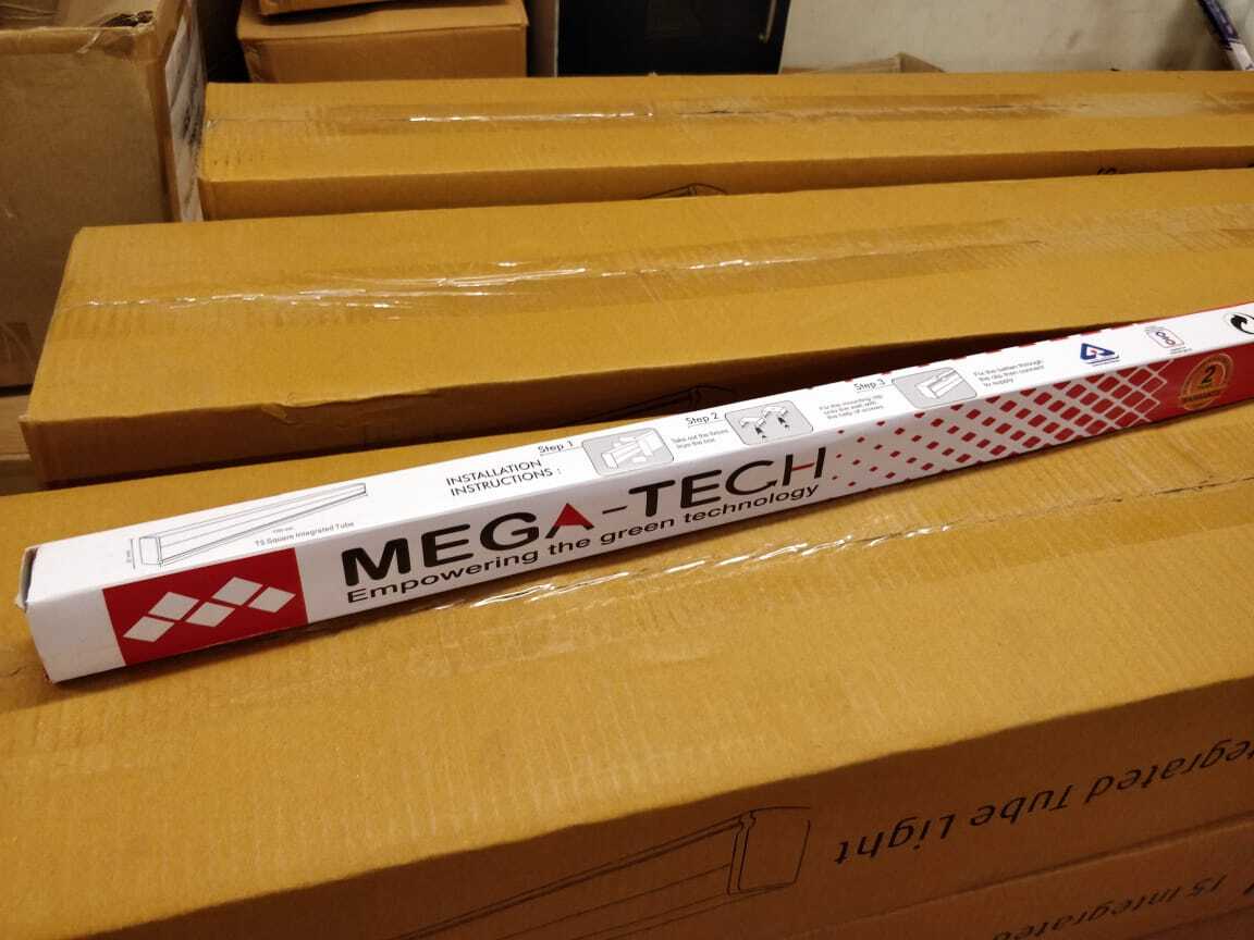 T5 Batten 4 Feet - Polycarbonate, 20w Power, Pure White, 6500k Color Temperature, Square Design, Ip40 Rated | Modern Fixture, Commercial Usage, Warranty Included