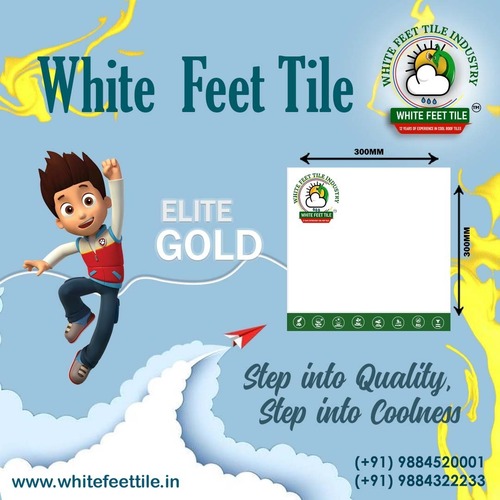 white feet - cool roof tiles - thermal tiles