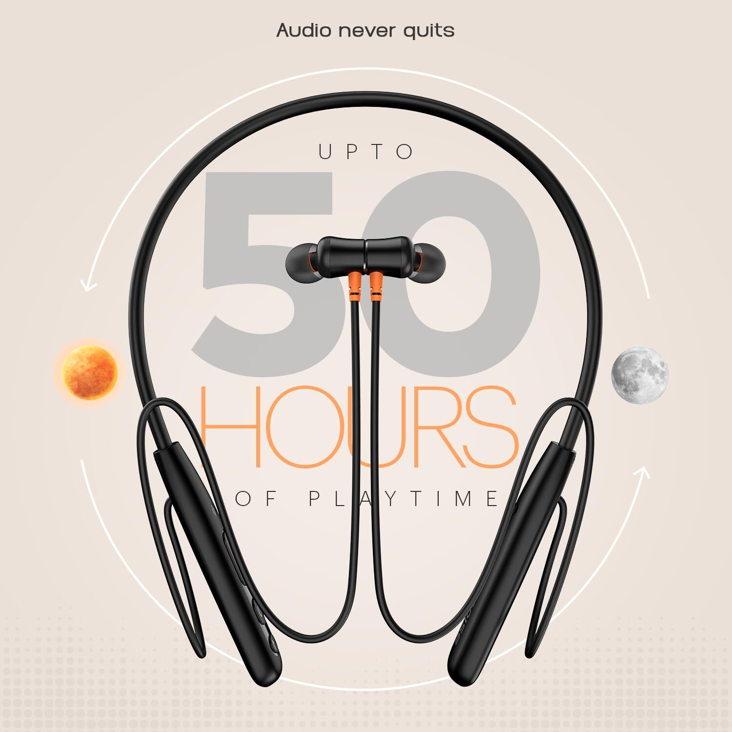 Noise Airwave Bluetooth Neckband (In Ear With 50h Of Playtime, 3 Eq Modes)