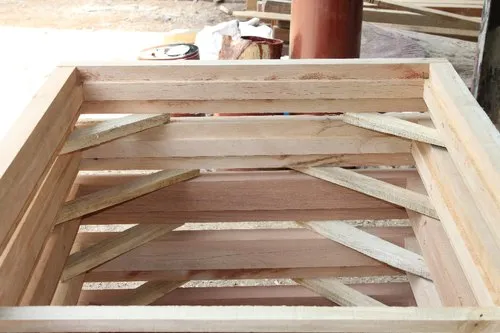 Solid Sal Wooden Door Frame - Artwork: Handmade