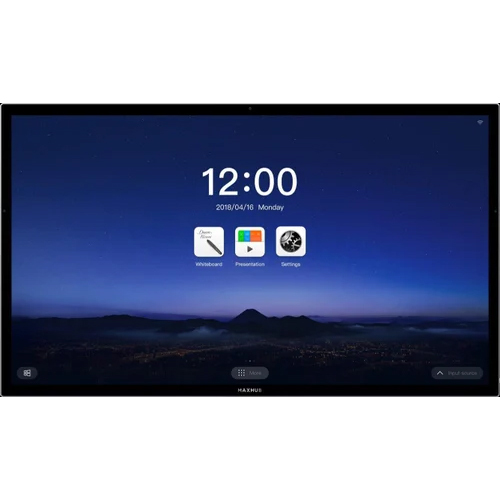 LED Interactive Flat Panel - Durable PVC, 75 Inch Rectangular Screen, Black Color | High-Quality Video Display for Engaging Business Presentations