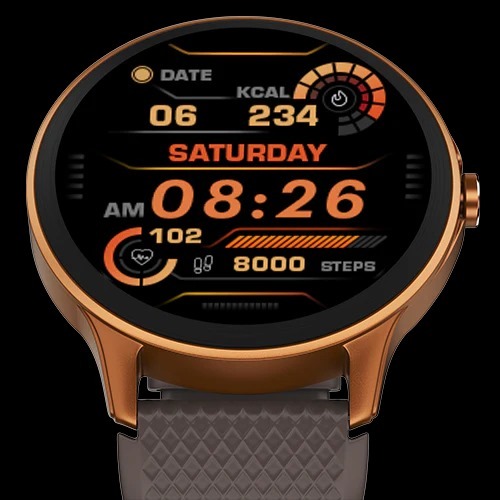 Noisefit Curve 1.38" Display, Bt Calling, 550 Nits Brightness, 100+ Watchfaces, Metallic Finish
