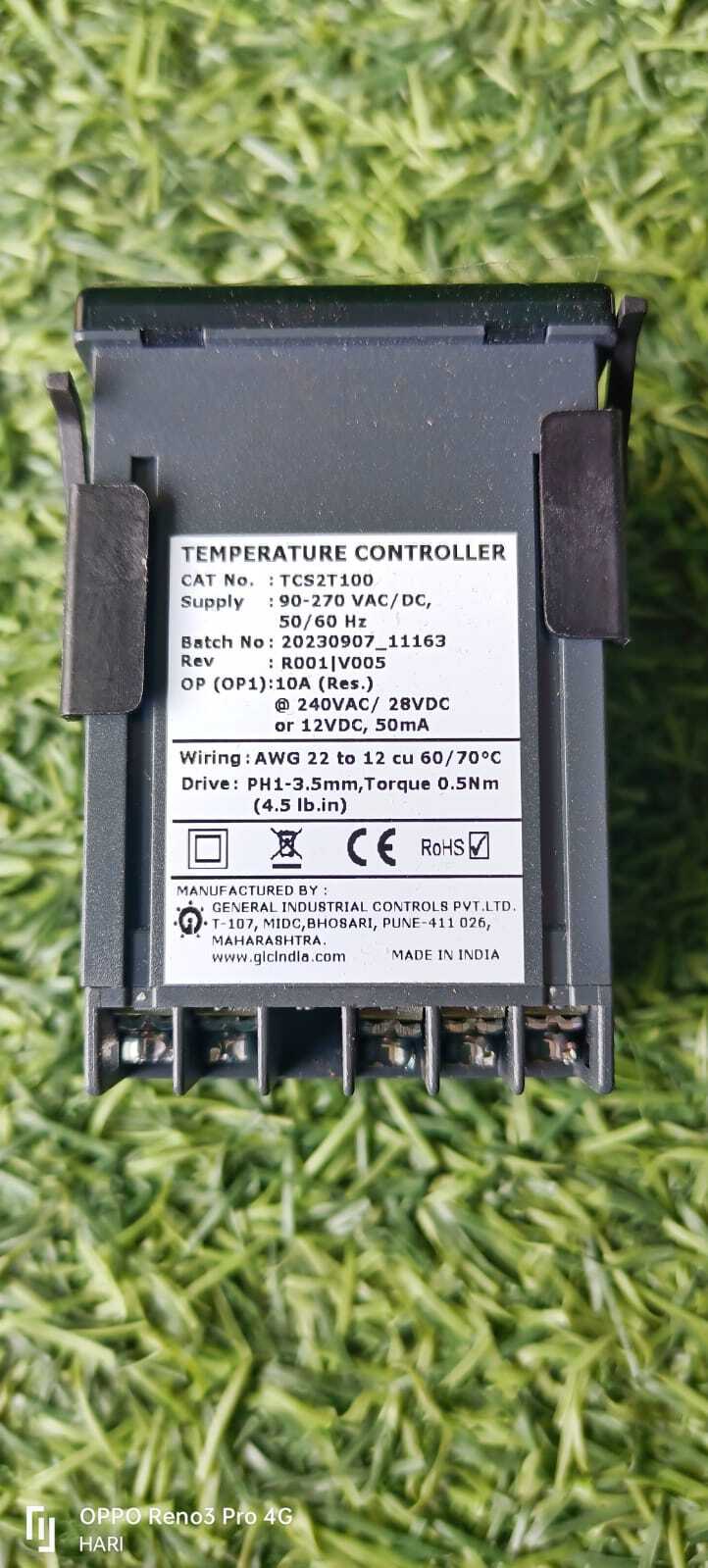 Temperature Controller - Industrial Grade | Black Finish, Reliable Performance For Precision Temperature Regulation