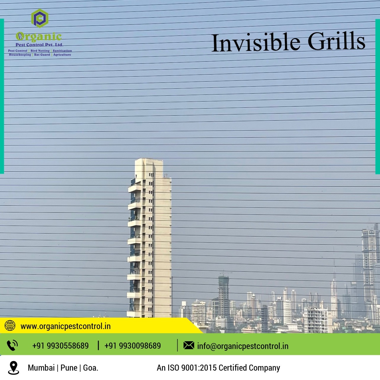 Invisible Safety Grills - Stainless Steel, 1 Meter Length, Wire Gauge 2.5, 3 | Nylon Coated, Low Maintenance, Compatible For Balconies And Windows