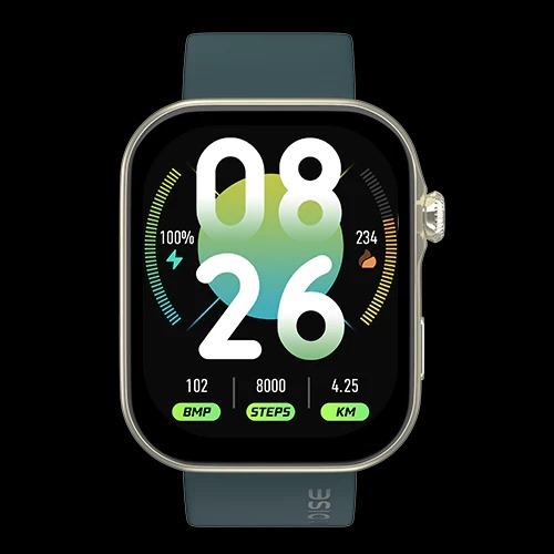 Noise Colorfit Vision 3 Silicon Strap Amoled 1.96" Amoled Display, Bt Calling, Functional Crown