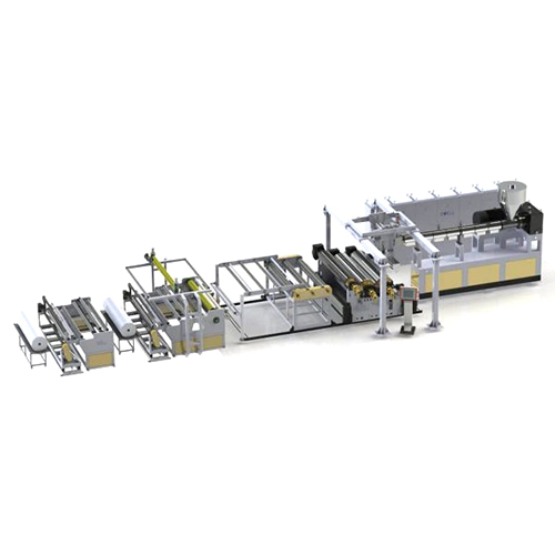 EVA POE Encapsulation Film Extrusion Line - Mild Steel, 2200mm-2800mm (W) Dimensions | Electric Drive, Automatic Grade, Warranty Included