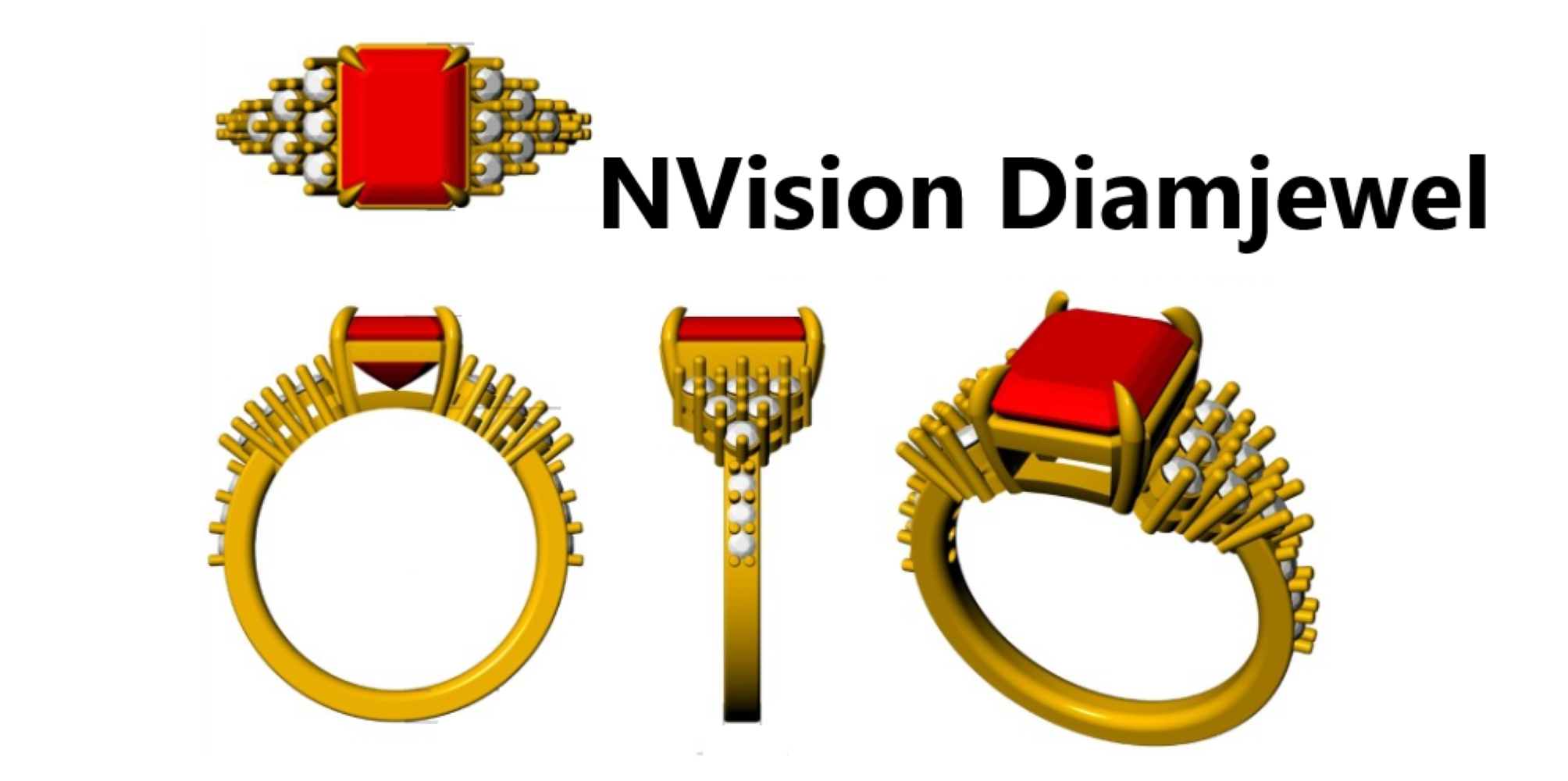 Natural Diamond Crimson Fire Natural Ruby Ring - Diamond Carat Weight: 3.73 Carat