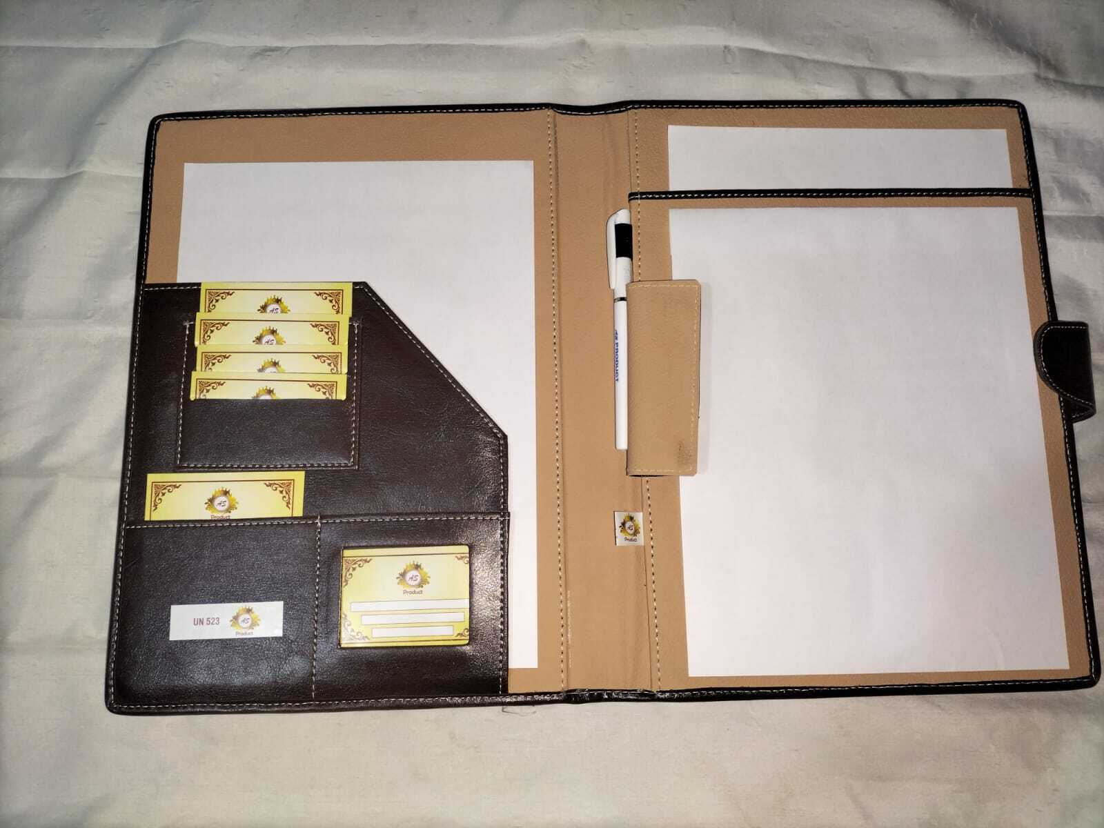 Leather Jute File Folder - Various Sizes Available | Modern Design, High-quality Materials, Ideal For Commercial Use