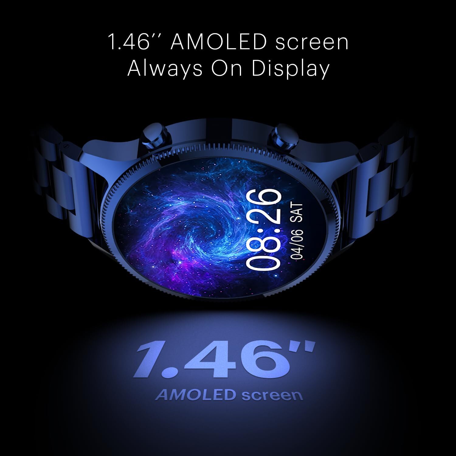 Noise Halo Plus 1.46" Super Amoled Display Elite Smart Watch, Bluetooth Calling
