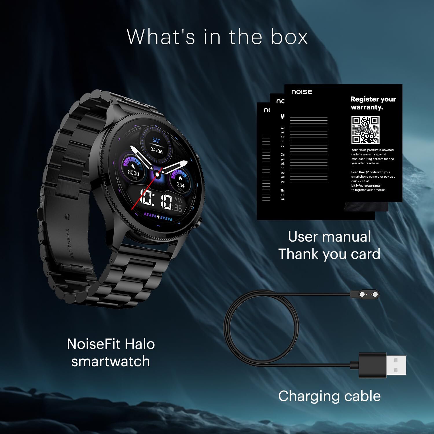 Noise Halo Plus 1.46" Super Amoled Display Elite Smart Watch, Bluetooth Calling