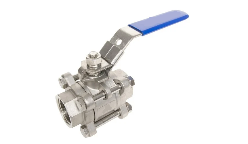 Three Piece Ball Valve Ptfe Ss304