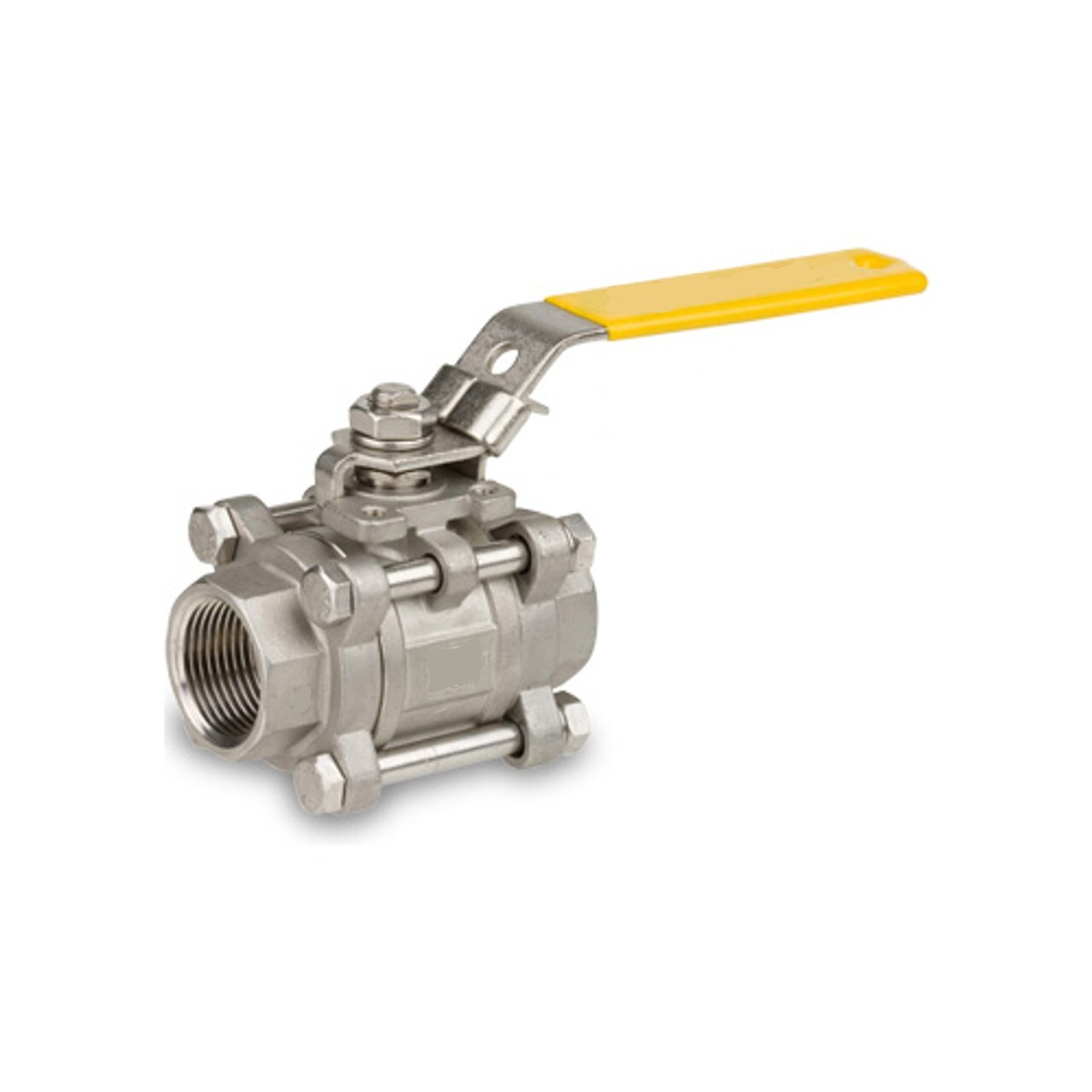 Three Piece Ball Valve Ptfe Ss304