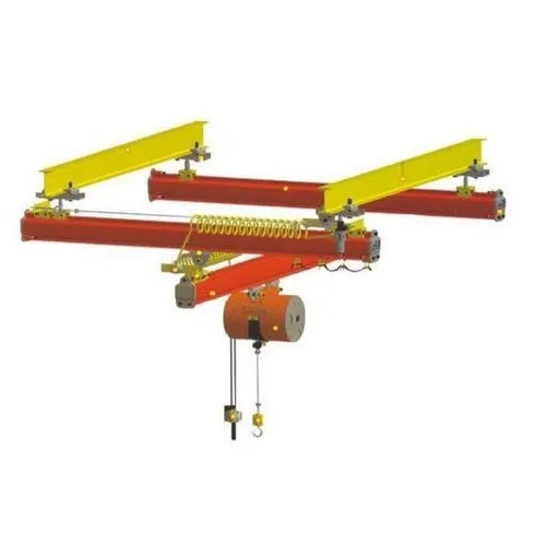 Mild Steel Monorail System - Color: Yellow & Red