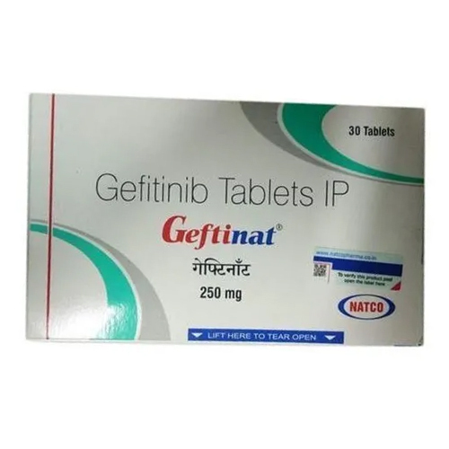 Gefitinib Tablets - 250mg, 100% Yeast Composition, Effective Lung Cancer Treatment, 6-12 Months Shelf Life, Cool Storage Required