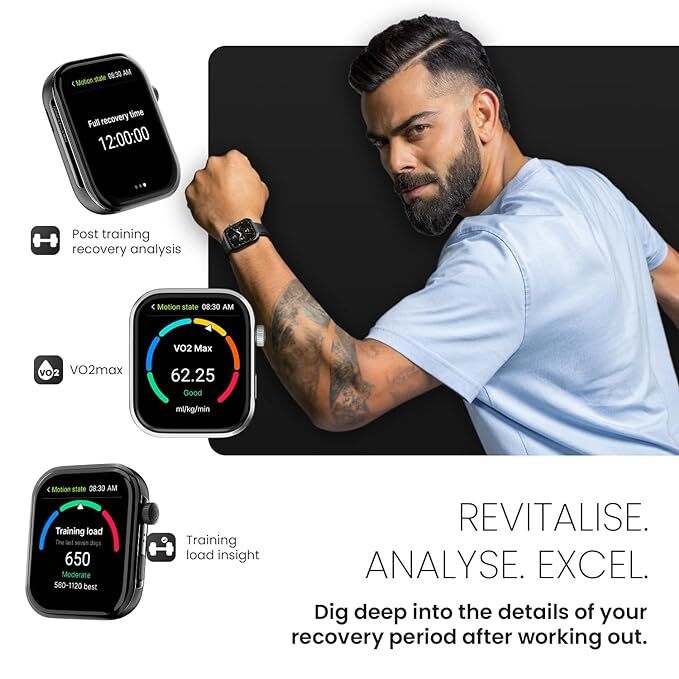Noise Newly Launched Colorfit Pro 5 Max 1.96" Amoled Display Smart Watch, Bt Calling