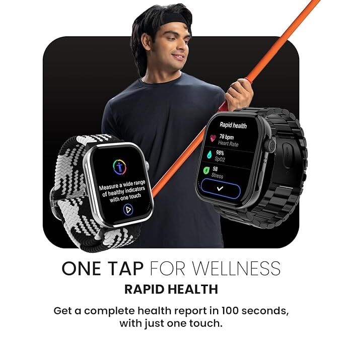 Noise Newly Launched Colorfit Pro 5 Max 1.96" Amoled Display Smart Watch, Bt Calling