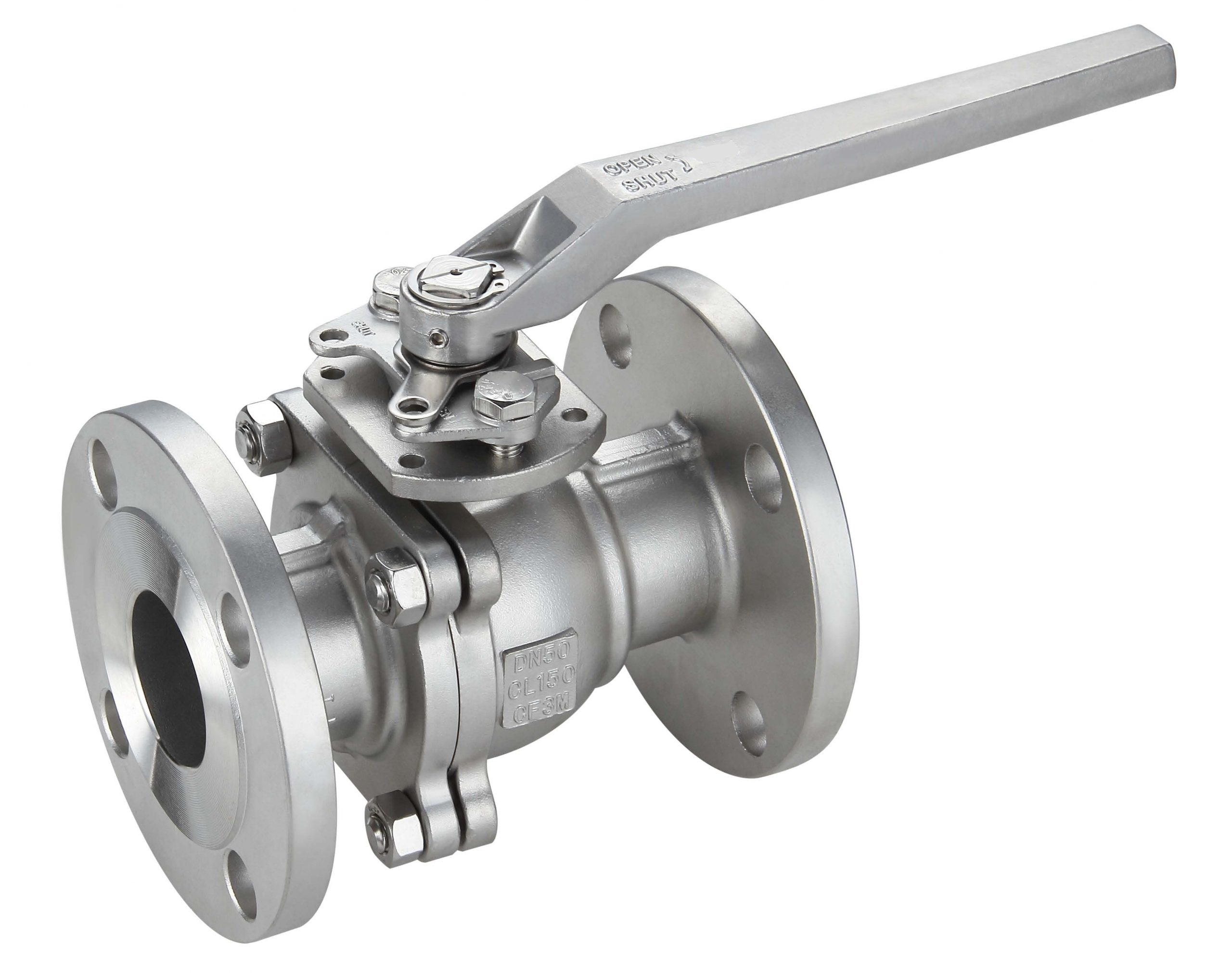 2 Way Flanged Ball Valve Ptfe Ss304