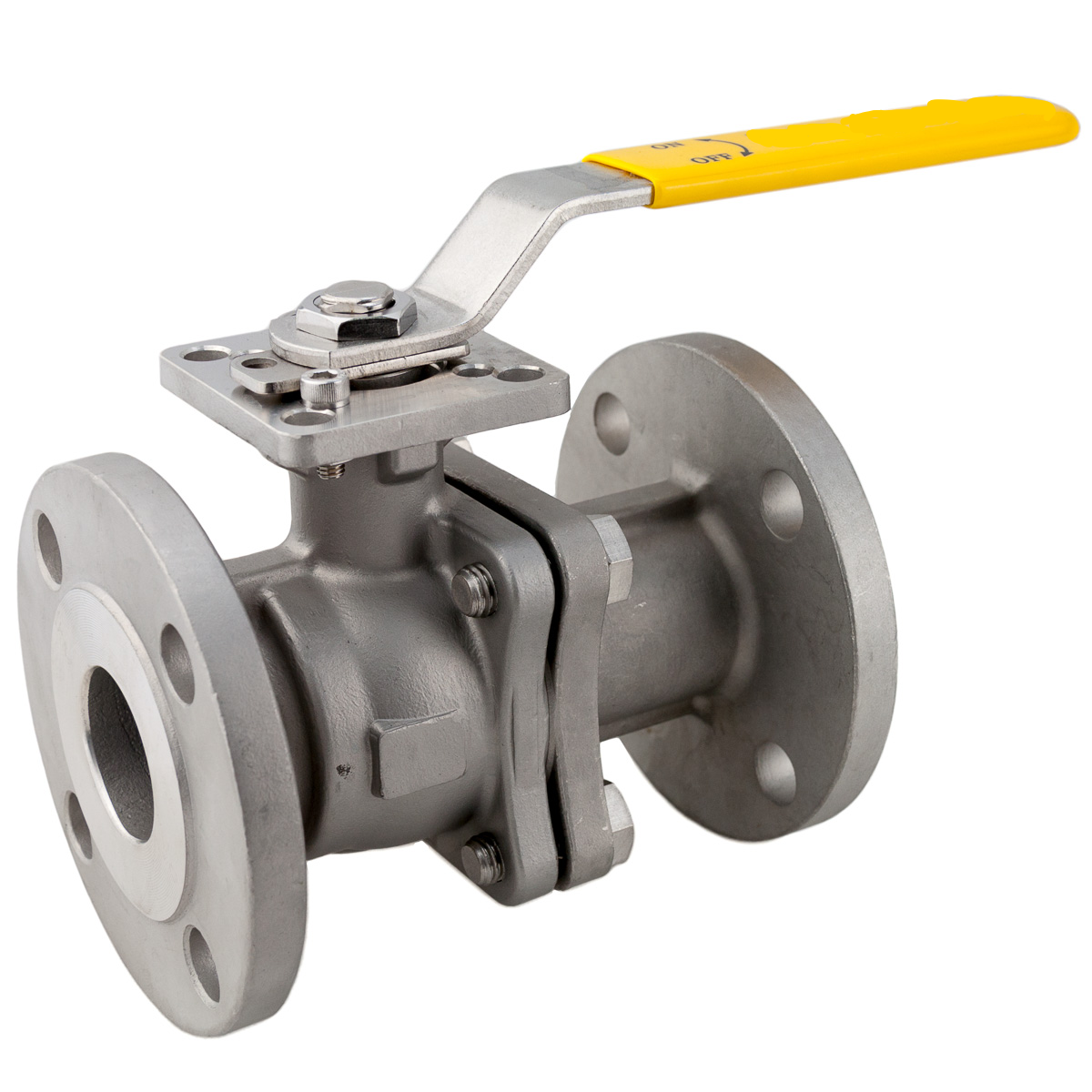 2 Way Flanged Ball Valve Ptfe Ss304