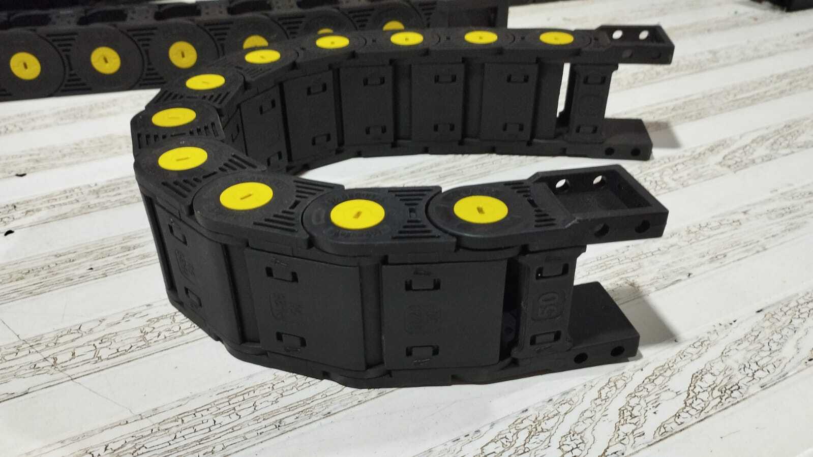 Cable Drag Chain - Nylon-66, 35x50mm, Black | Suitable For Agriculture And Machinery Use, 1 Year Warranty, Weight 1.35kg
